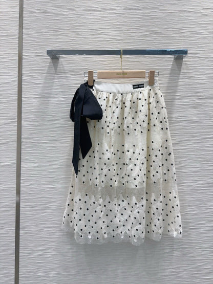 M 25 New Bow Net Yarn Half Skirt