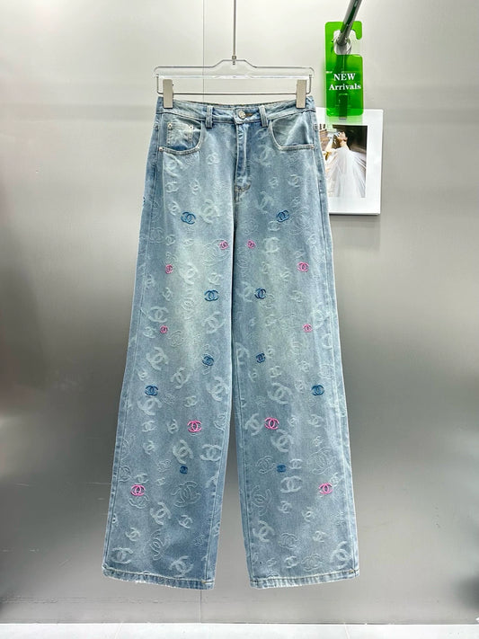 C 25 Summer new design jacquard jeans