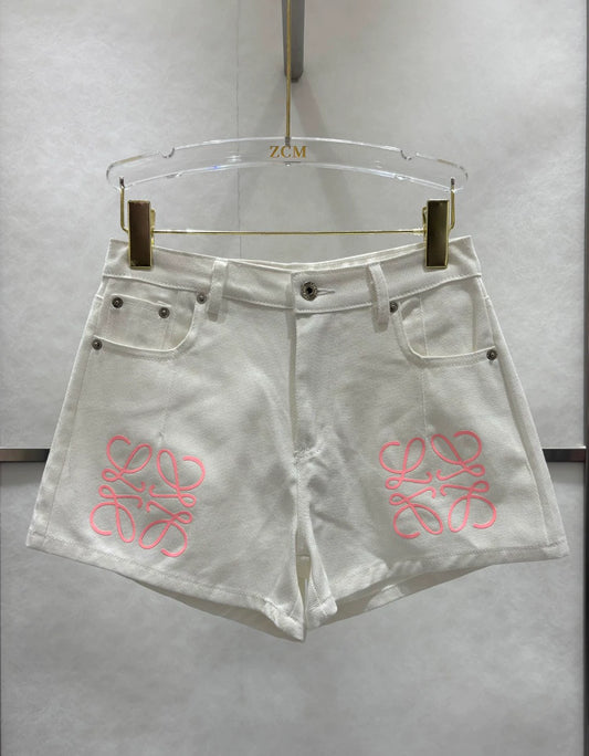 LO 25 Washed denim shorts
