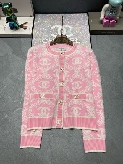 C 24 Autumn Style Three-Dimensional Jacquard Temperament Cardigan