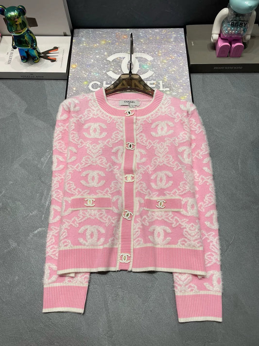 C 24 Autumn Style Three-Dimensional Jacquard Temperament Cardigan