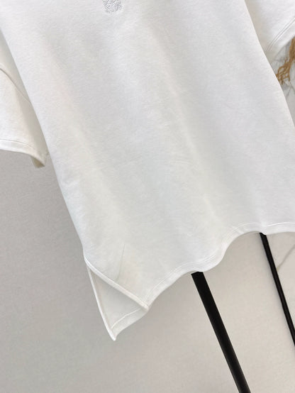 LO 25 Spring and Summer New Irregular Short Sleeve T-shirt