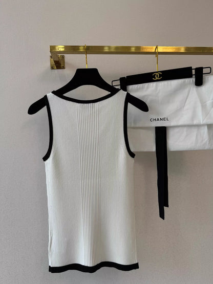 C 25 Spring and Summer New Short Sleeve Knitted Vest