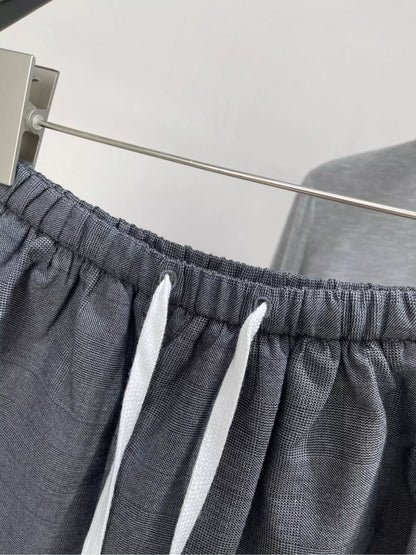 M 25 Gray Gingham Puffy Skirt