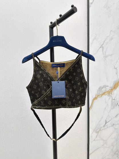 L 25 New V-neck Cowboy Wrap Suspenders