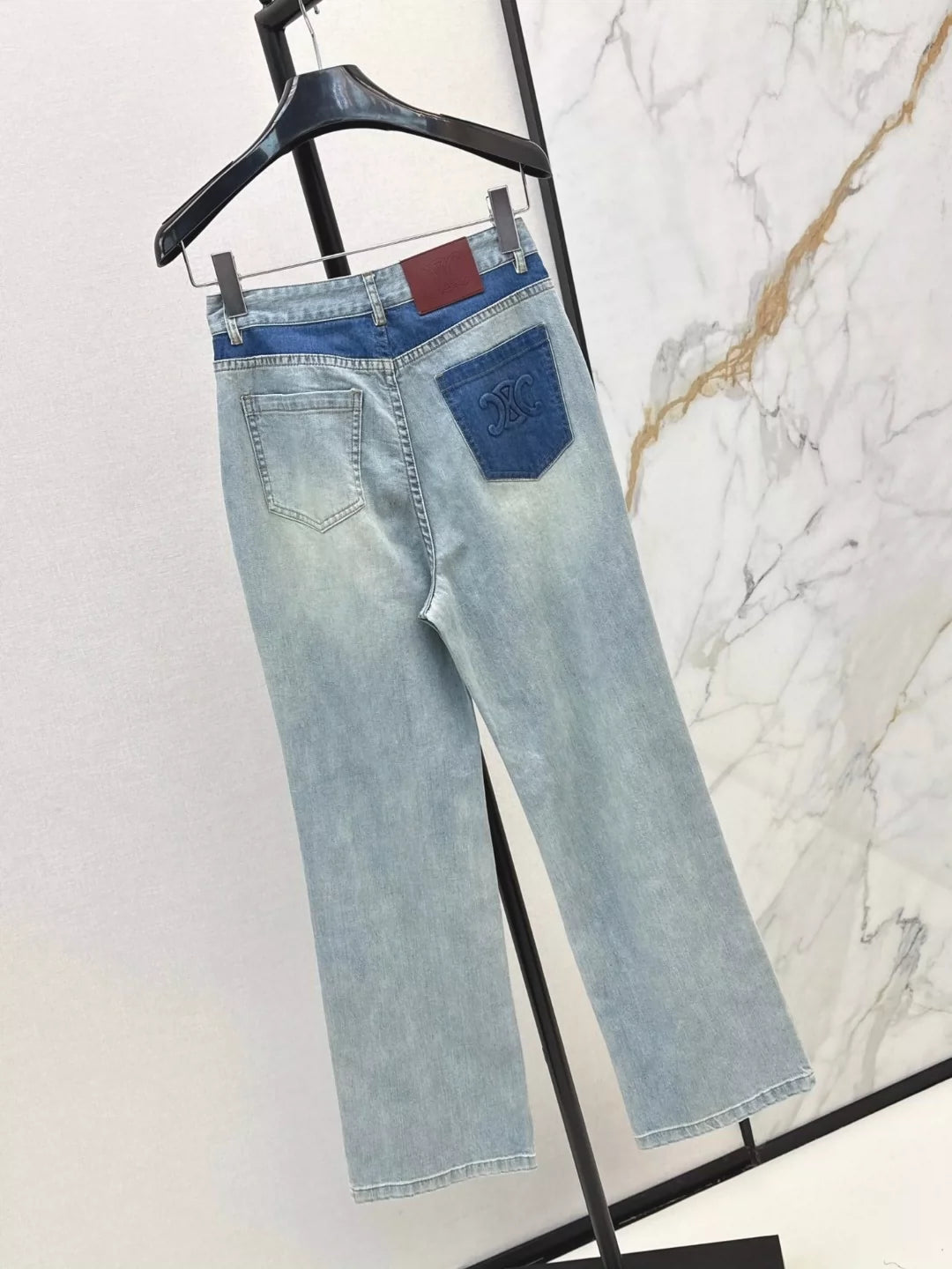 Ce 25 spring and summer new color collision straight jeans