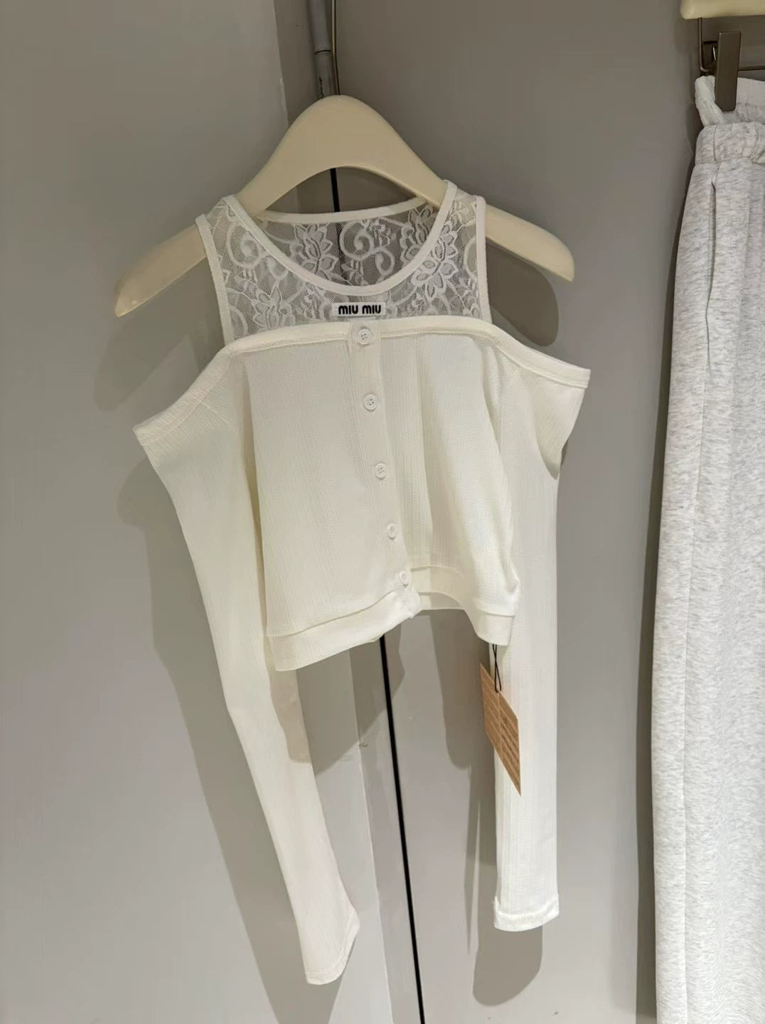Haut caraco patchwork en dentelle, nouveau design d'été, M 25