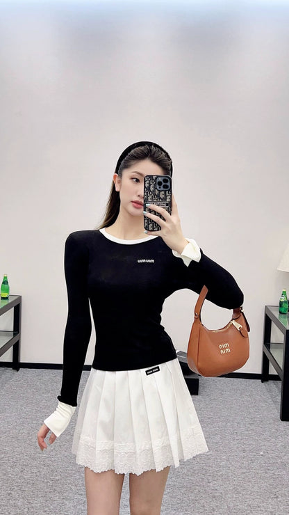 M 25 Simple, lettered, slim-fit base layer