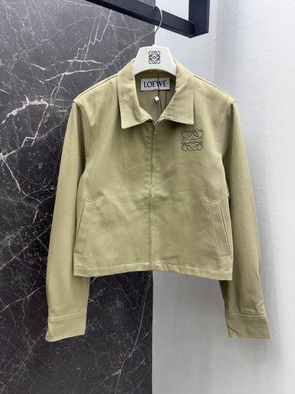 LO 25 Popular denim suit with embroidered letters
