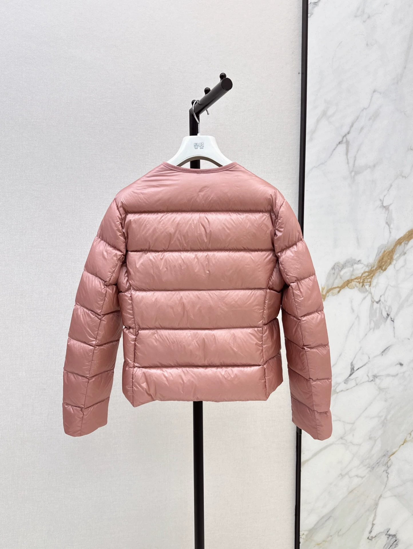 MON 25fw Simple round neck down jacket(BLACK/PINK/BROWN)