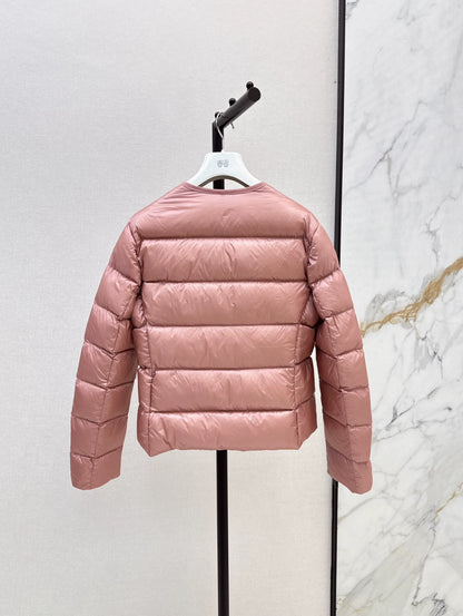 MON 25fw Simple round neck down jacket(BLACK/PINK/BROWN)