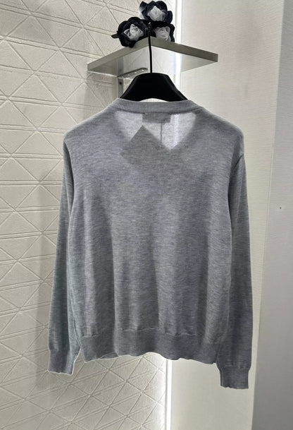 M 25 Diamond Bow Knit Cardigan