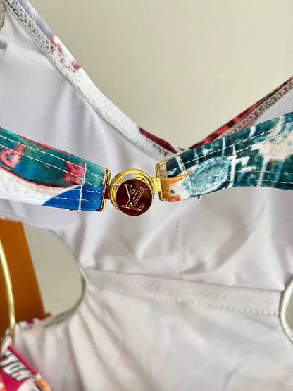 L 25 New Multi-Pattern One-piece Swimsuit