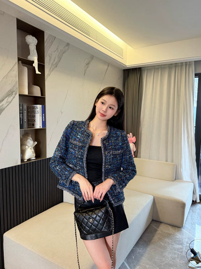 He 25 Tweed jacket with trim