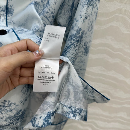 D 25 New Pajama Style Silk Shirt