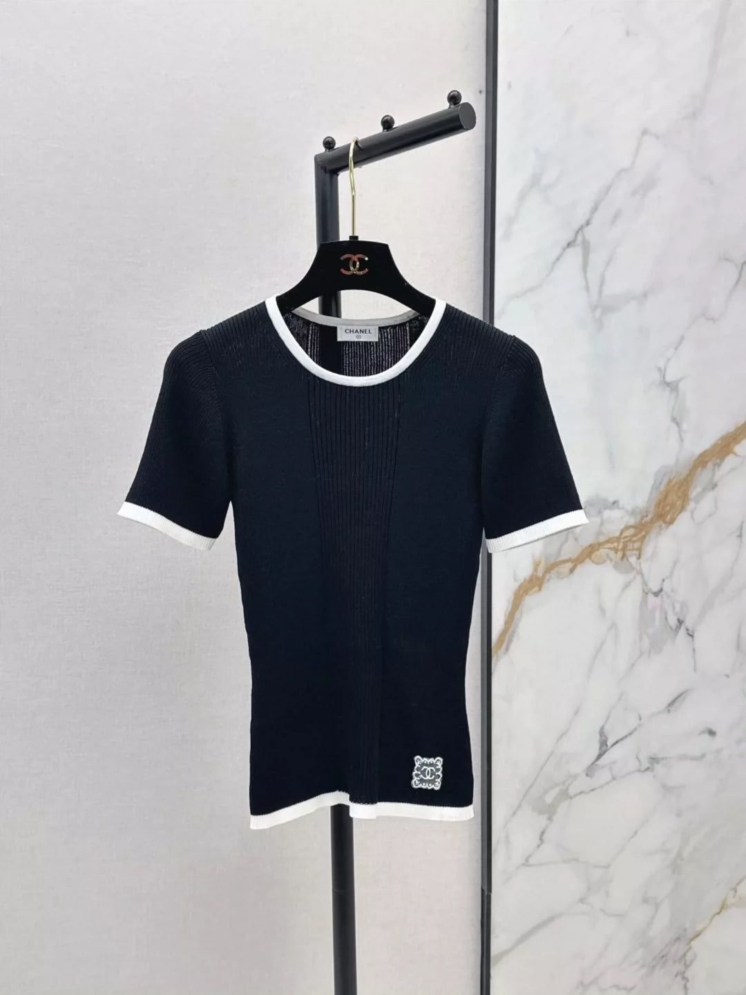 C 25 Spring/Summer New Short Sleeve Knit Cardigan