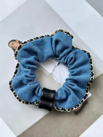 25 Summer New Metal Edge Denim Hairband