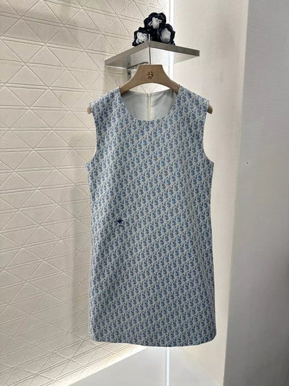 D 25 spring and summer new jacquard undershirt dress
