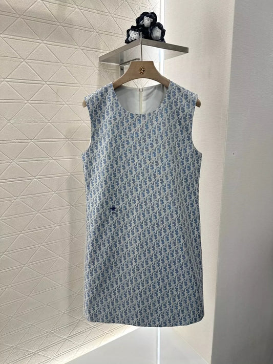 D 25 spring and summer new jacquard undershirt dress