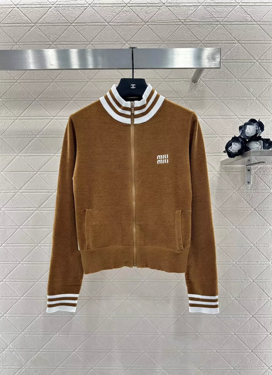 M 25 casual zipper cardigan