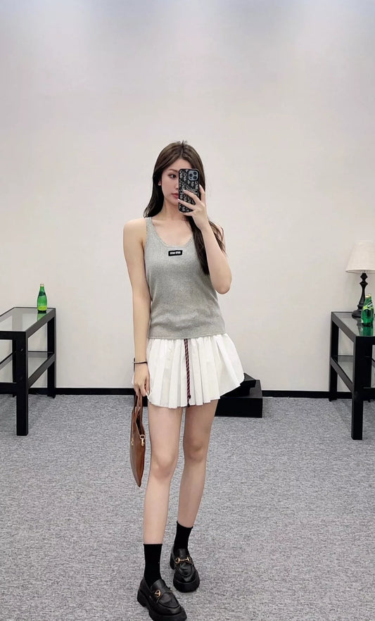M 25 Spring/Summer 25 Lace Knit Tank Top