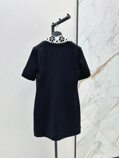 L 25 Spring/Summer Doll Neck Zipper Dress