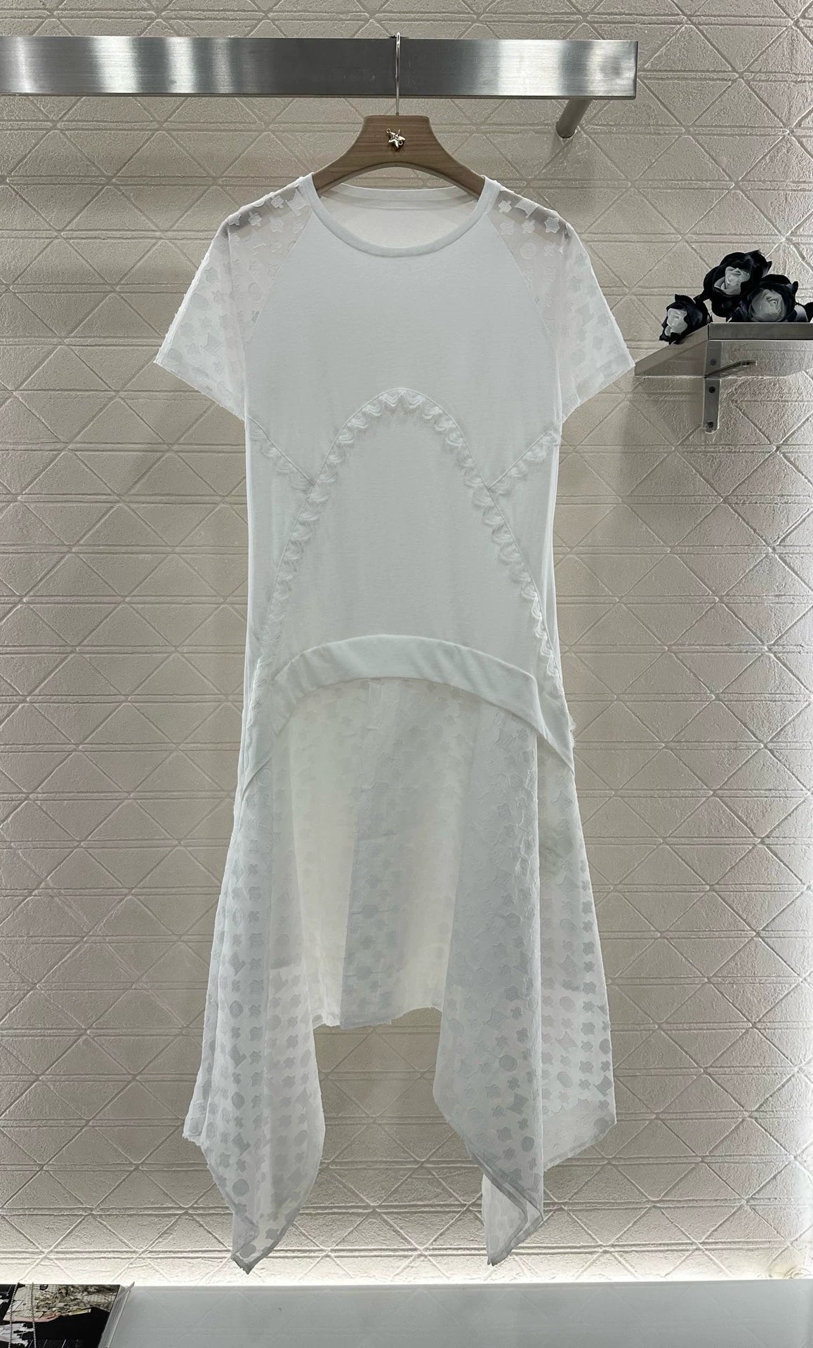 L 25 New Products Patchwork Irregular Dress