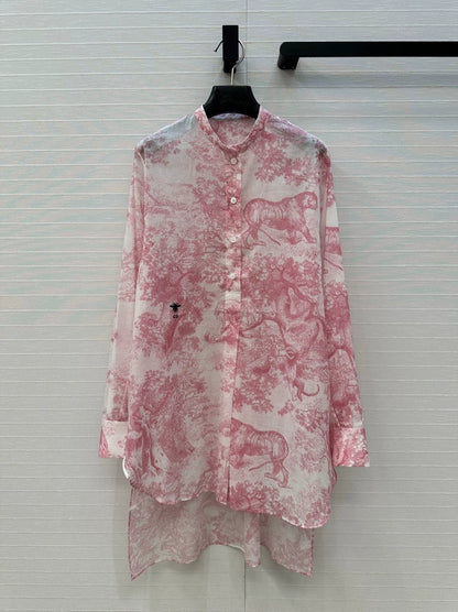 D 25 New Animal Forest Printed Shirt