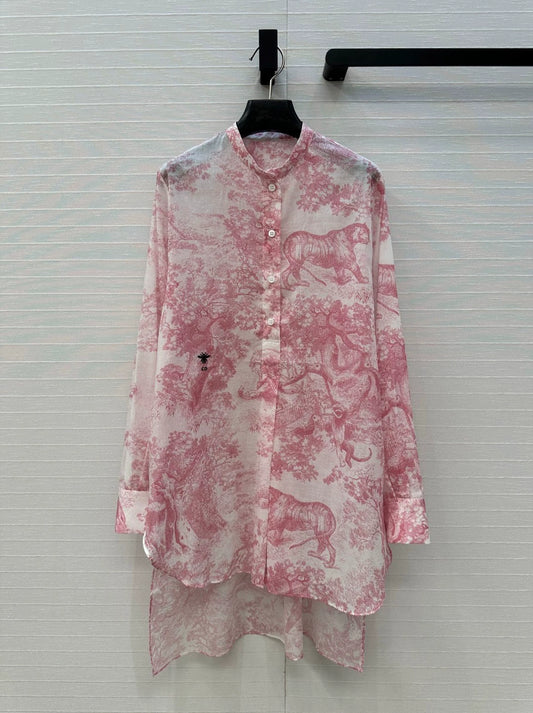 D 25 New Animal Forest Printed Shirt