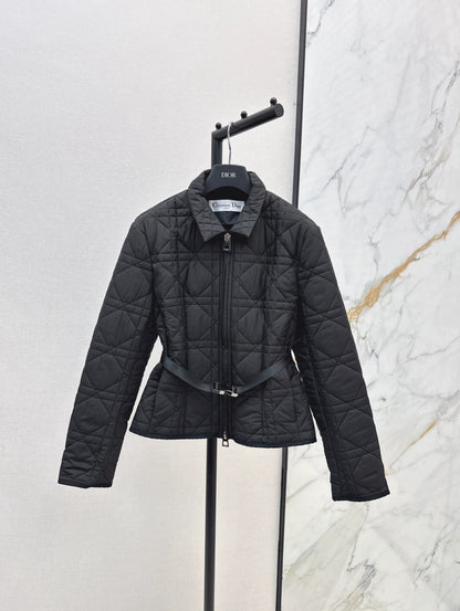 D 25fw Embroidered logo padded jacket