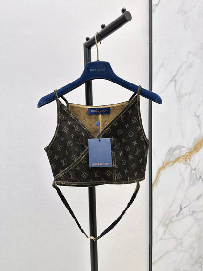 L 25 New V-neck Cowboy Wrap Suspenders