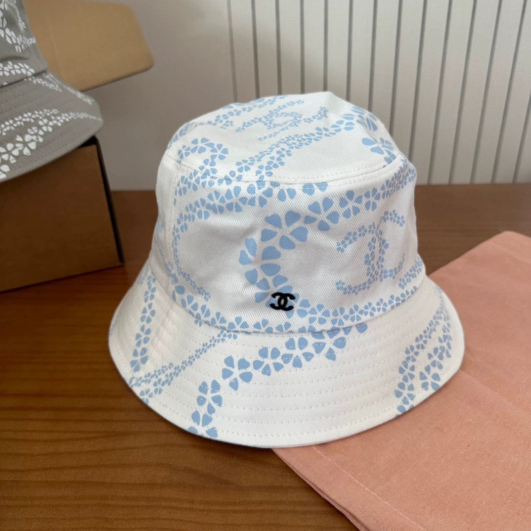 C 25 New Arrival Petal Print Bucket Hat