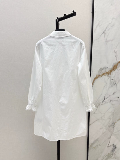 P 25 Spring Summer New Lace Lace Long Sleeve Shirt Style Dresses