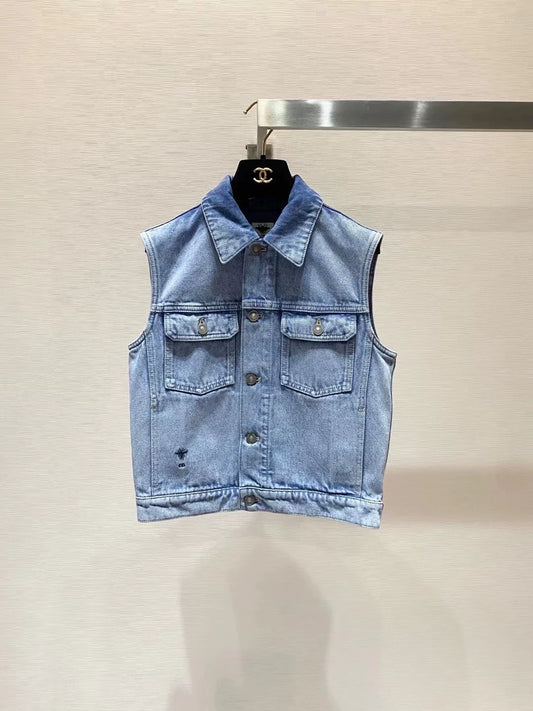 D 2025 New Denim Short Sleeve Jacket
