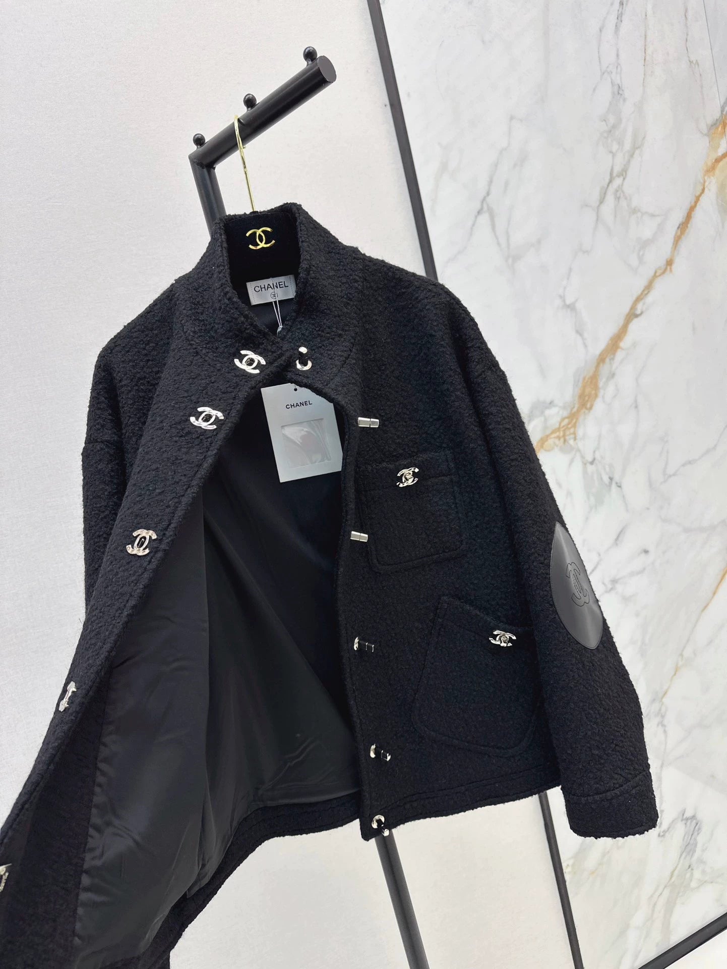 C 24 New Leather Teddy Bear Jacket