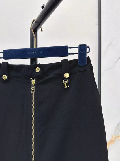 L 25 Spring/Summer New Zipper Split High Waist Half-body Skirt