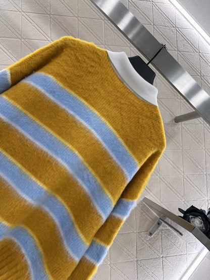 Ce 25 New Striped Polo Sweater