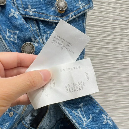 L 25 New Printed Pocket Leather Tag Cowboy Vests