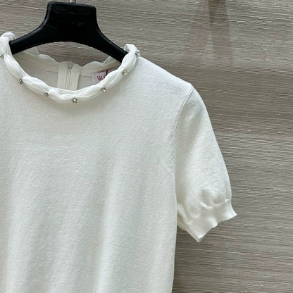 V 25 Spring/Summer New Knit Short Sleeve Top