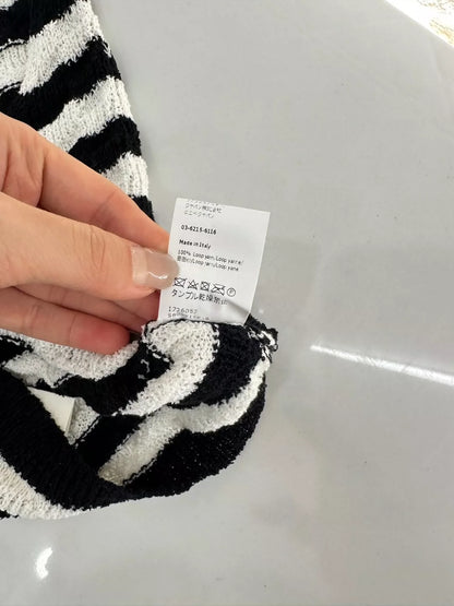 LO 25 Summer New Hanging neck striped knit undershirt