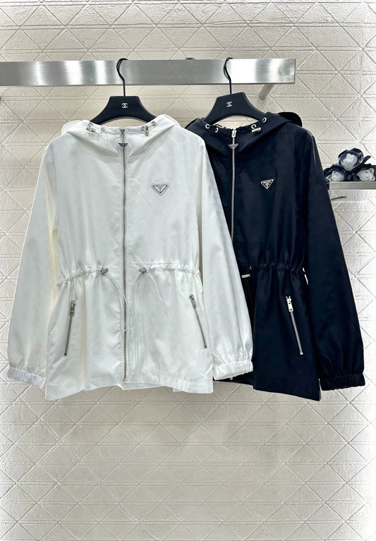 Pr 25 Hooded mid-length coat