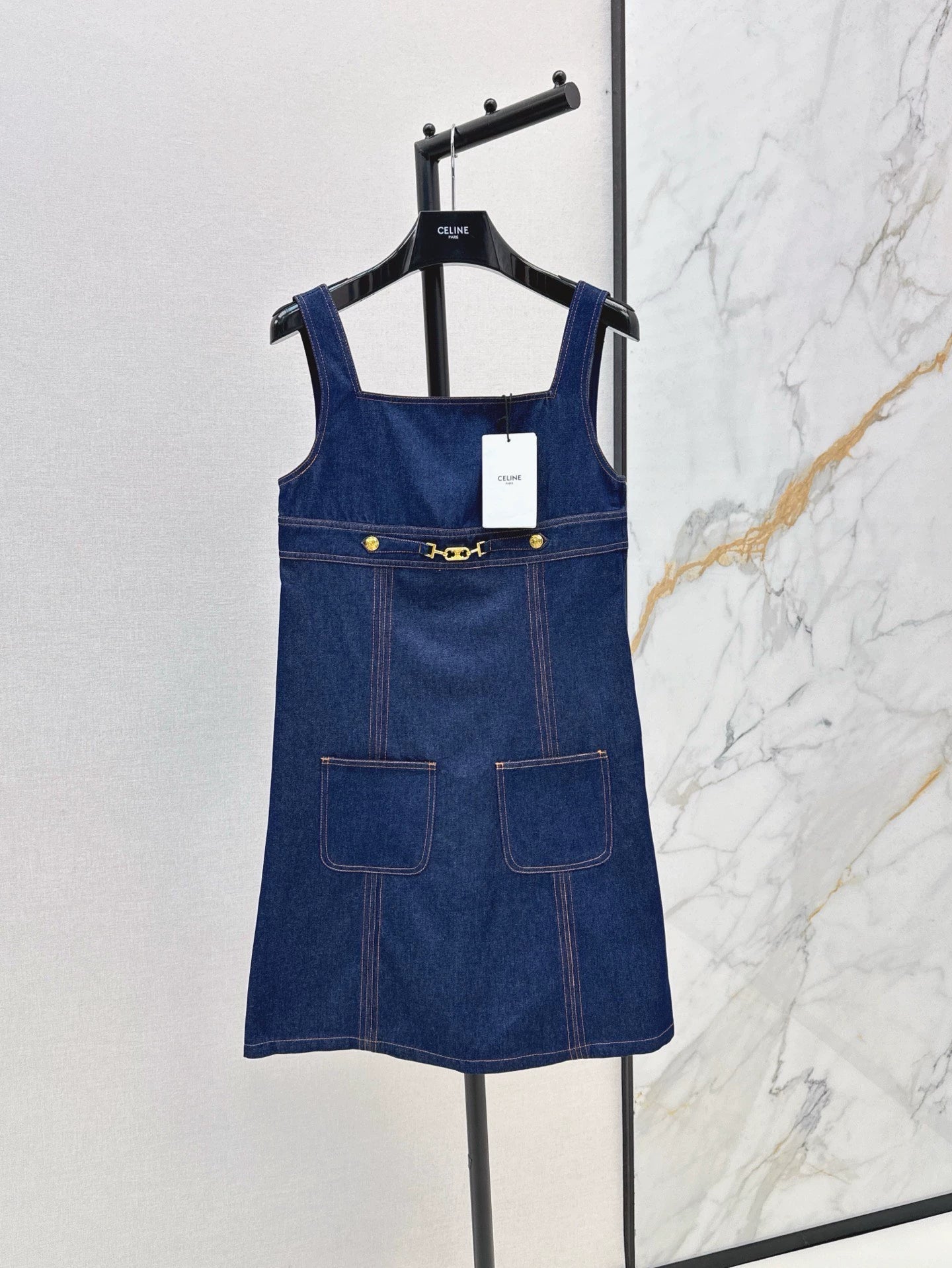 CE 25 Spring/Summer New Denim Vest Dress