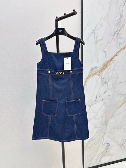 CE 25 Spring/Summer New Denim Vest Dress