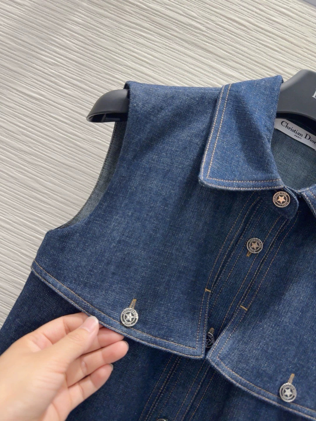 D 25 Super chic new denim dress!
