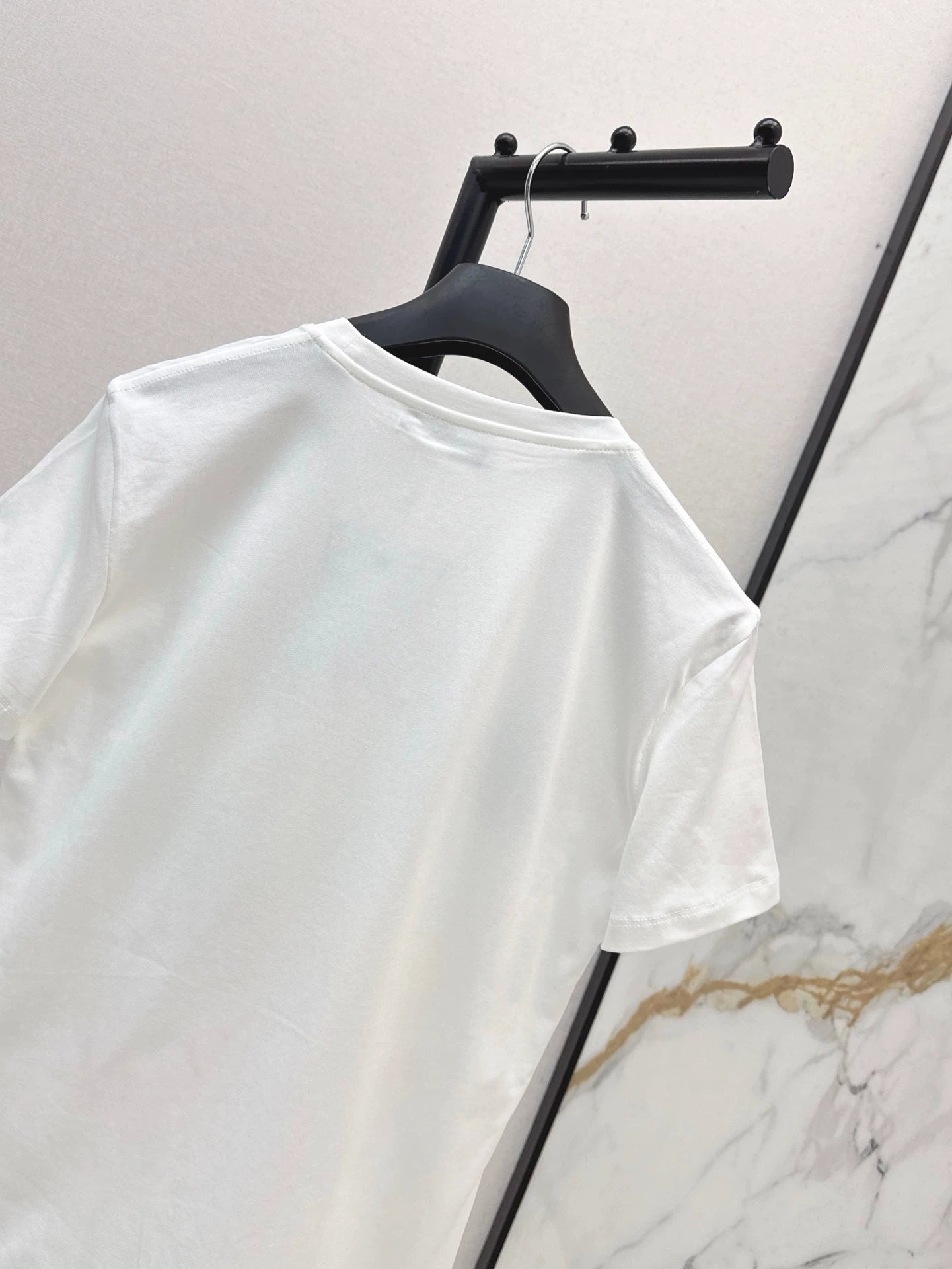 D 25 New Loose Cannes City Painting Short Sleeve