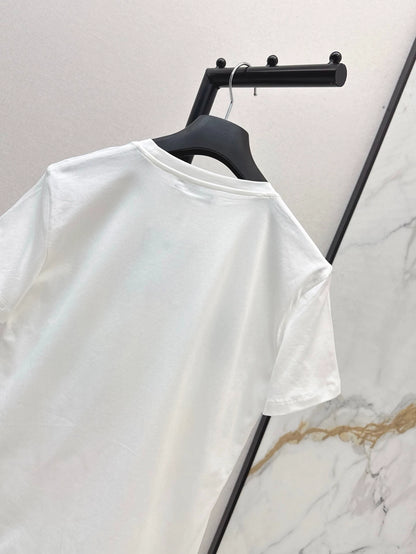 D 25 New Loose Cannes City Painting Short Sleeve