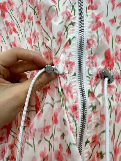 L 25 Hooded Floral Print Jacket