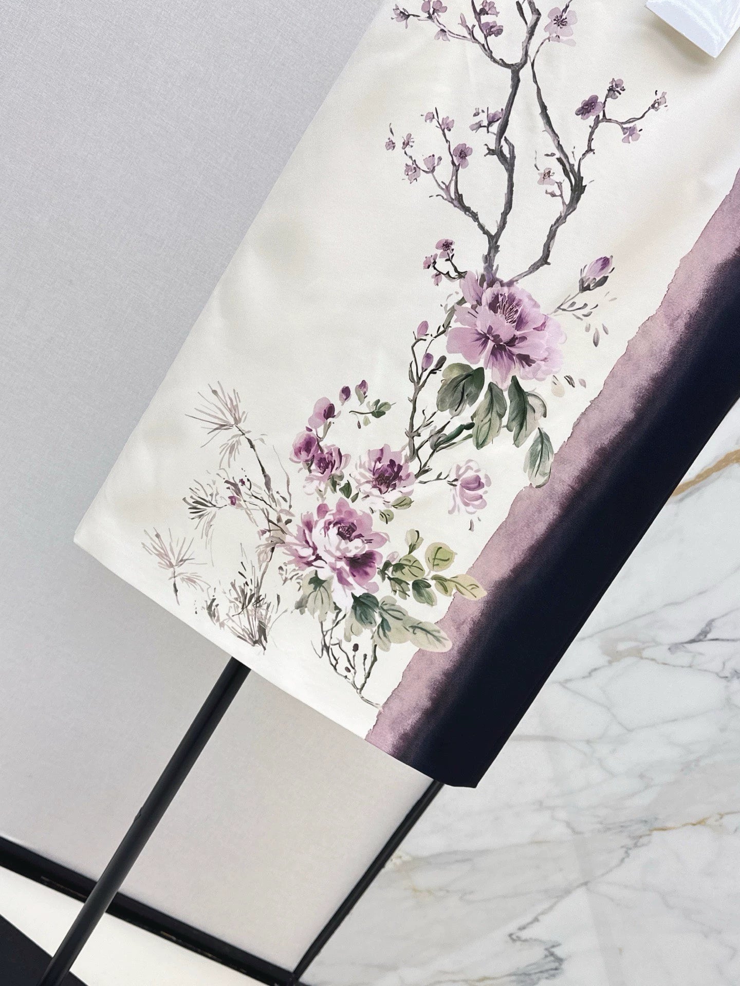 D 25 Spring and Summer New Printed Split Half-body Skirt