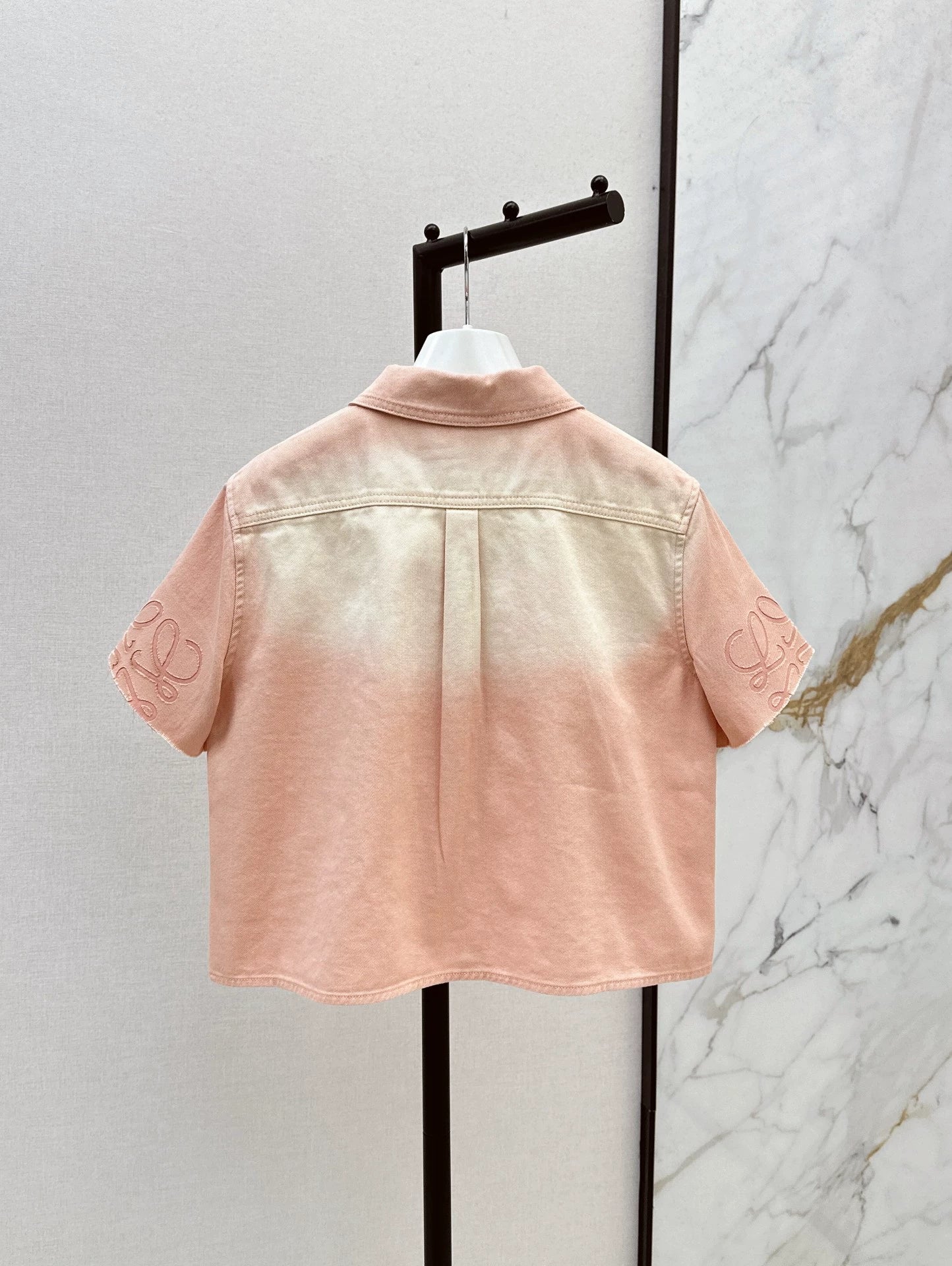 LO 25 new island vacation series short denim shirt + shorts set