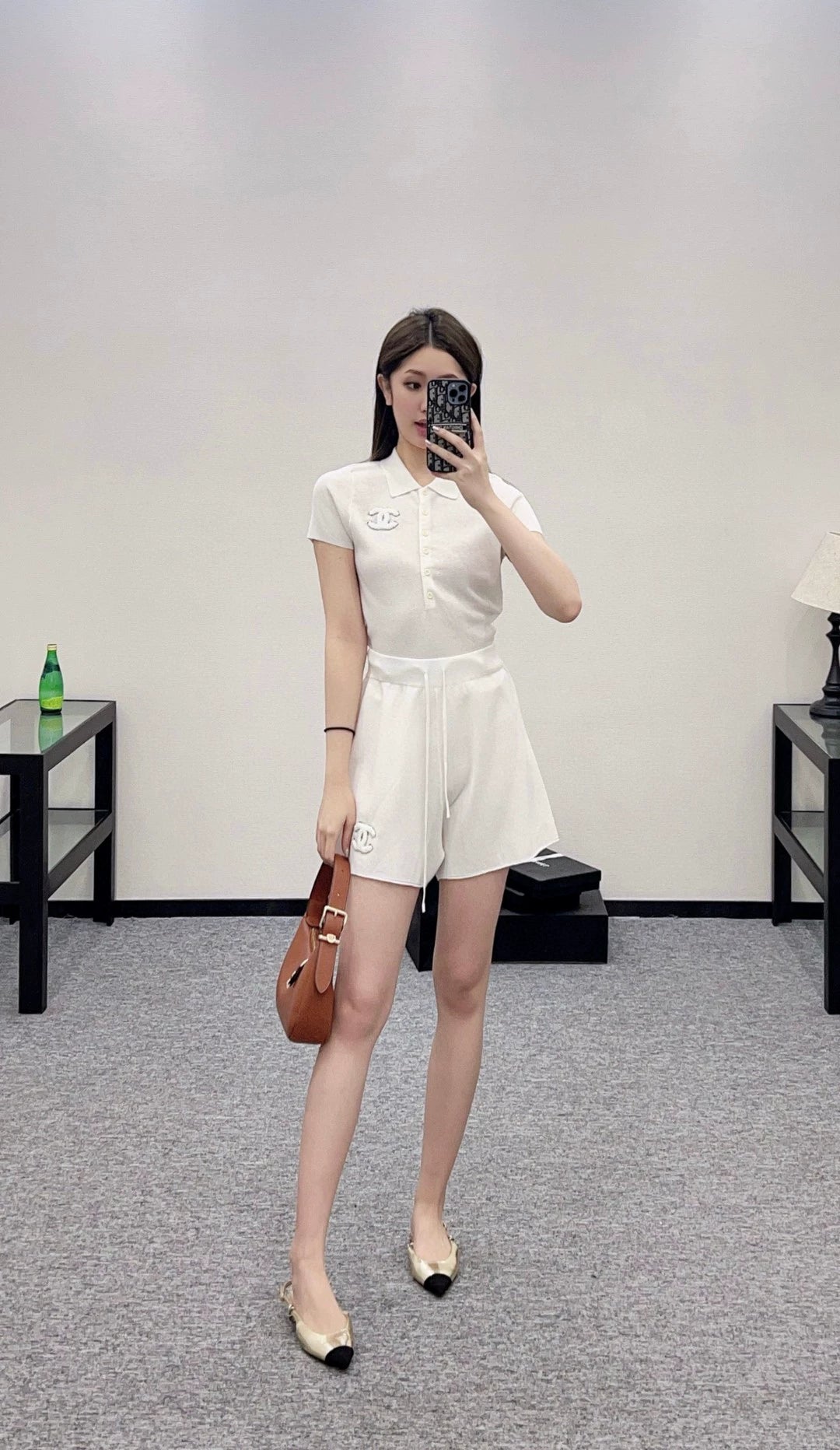C 25 new lapel top shorts set